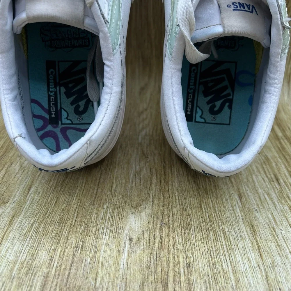 Vans X Spongebob Lowland CC Bubble Men's 8.5 White Low Shoes Sneakers Skateboard